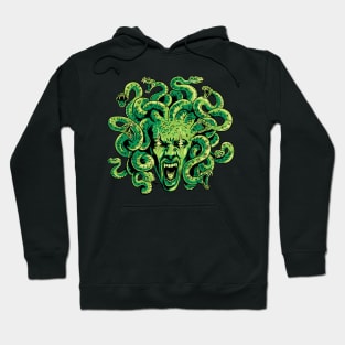 Ancient Greek Mythology Medusa Illustration Hoodie